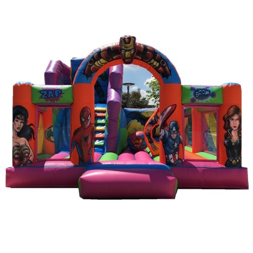 Giant Supper Hero Theme Inflatable Bouncy Castle