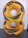Double Inflatable Waterpark Tube With Bottom