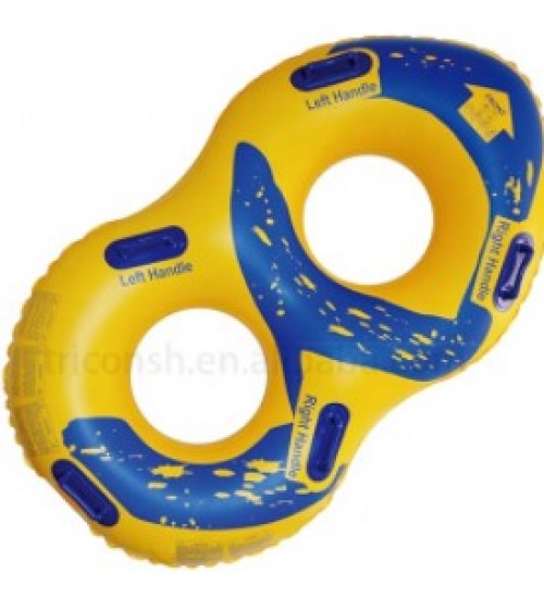 Double Inflatable Waterpark Tube With Bottom