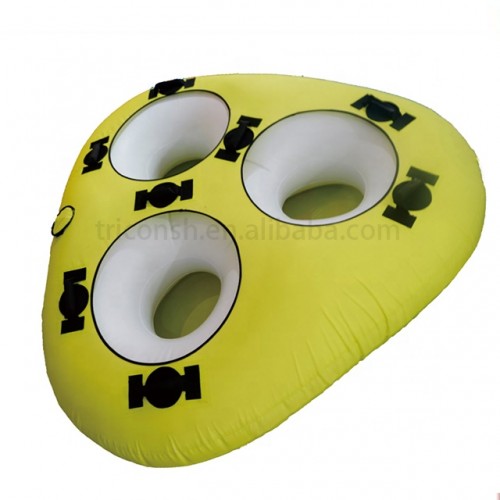 Durable inflatable water tubes towable tube