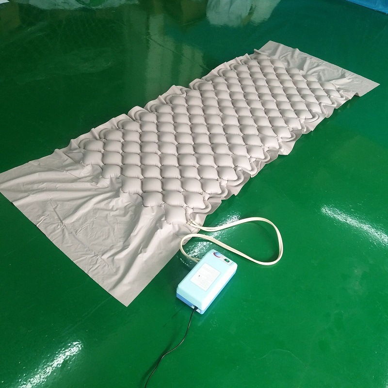 Medical anti bedsore decubitus alternating pressure air mattress with pump for hospital bed
