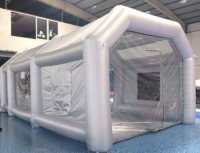 Inflatable Mobile Paint Spray Booth Tent Portable Inflatable Car Room For Cleaning