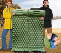 Ultralight Inflatable Camping Sleeping Pad Mat with Built-in Foot Pump, Lightweight Compact Air Mattress Best Sleeping Mat