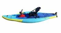 Three Chamber Inflatable Paddle Pedal Drive Drop Stitch Sup Boards PVC Surf Inflatable Fishing Boat